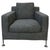 2000 - 2009 Harry Lounge Chair in Grey Woven Fabric by Antonio Citterio for B&B Italia For Sale - Image 5 of 7