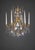Pompe, Baroque style Chandelier, Cognac, Light oxidised and lacquered brass, Clear Basic by Scholer Crystal Austria (hand...