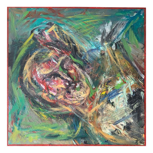 Bebu Dura, Durere (Pain), Oil on Canvas For Sale