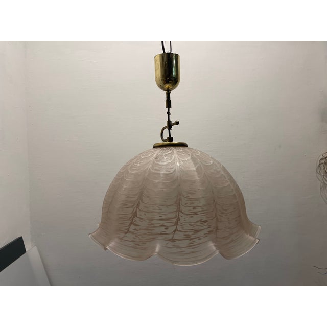 Large Pink Murano Glass Light Pendant, 1970s For Sale - Image 4 of 13