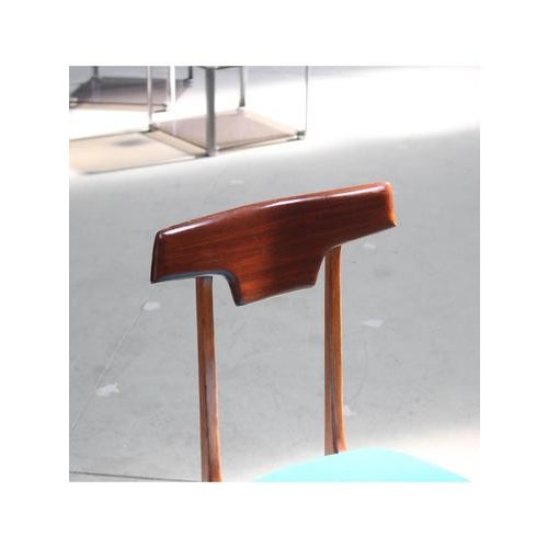 Velvet and Wood Chair, 1959 For Sale - Image 18 of 18