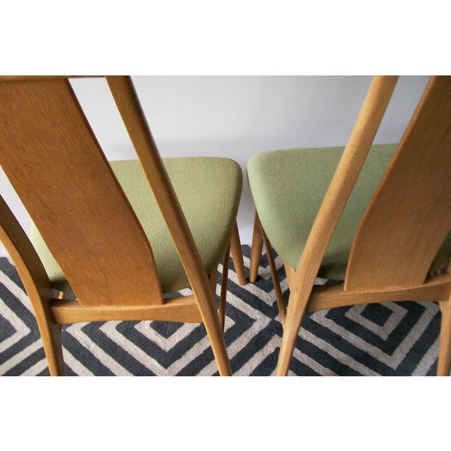 Set of Vintage Oak Eva Side Chairs by Niels Koefoed For Sale - Image 6 of 8