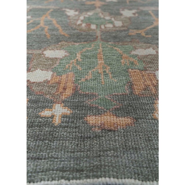 Turkish Turkish Oushak Rug 9'5" x 12'6" #20374 For Sale - Image 3 of 8