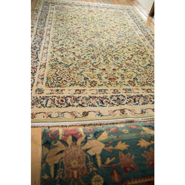 Old New House Vintage Kashan Carpet - 7'5" x 10'3" For Sale - Image 4 of 11