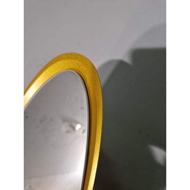 Glass Model Unghia Nail Lipstick Floor Mirror in Gold For Sale - Image 7 of 13