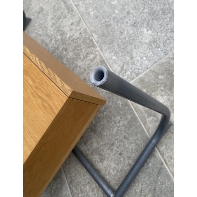 1990s Tubular Glass and Wood Coffee Table with Drawer from Ikea, 1990s For Sale - Image 5 of 18