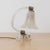 1940s Petite Italian Murano Clear Frosted Glass Lamp For Sale - Image 4 of 16