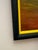 Vintage Mid Century Impressionist "Poppy" Floral Still Life Original Oil Framed Painting in Bottle Green, Dark Pink & Canary Yellow For Sale In Houston - Image 6 of 12