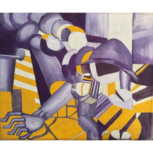 1950s Neo-Cubist School Artist, 1960s, Oil on Canvas For Sale - Image 5 of 6