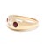 Vintage .65ctw Ruby and Diamond Signet Ring, 13k-14k Yellow Gold, Ring Size 4.75 For Sale - Image 4 of 5