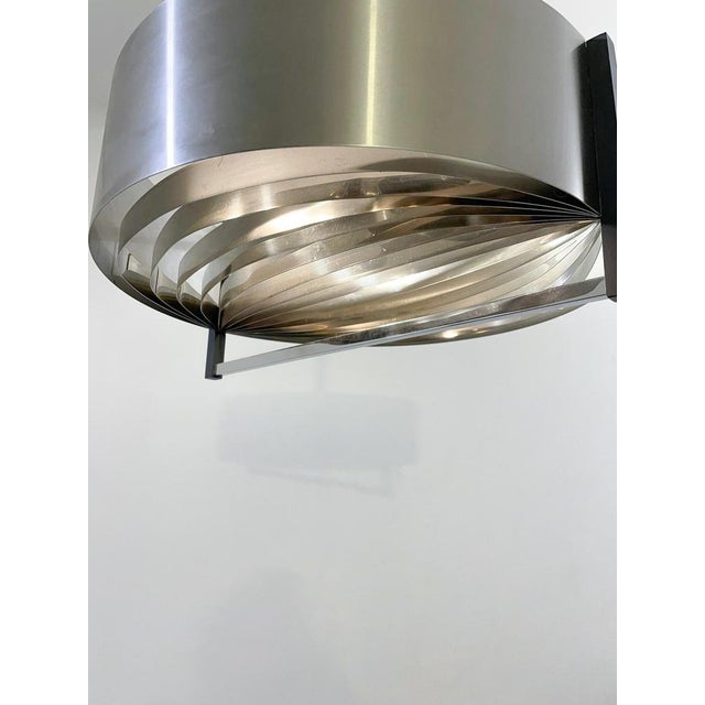 1960s Mid-Century Modern Aluminium Ceiling Light, 1960s For Sale - Image 5 of 7
