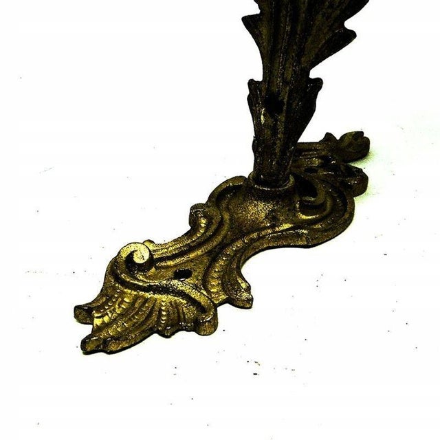 Metal Early 20th Century Art Nouveau Wall Lamp For Sale - Image 7 of 14