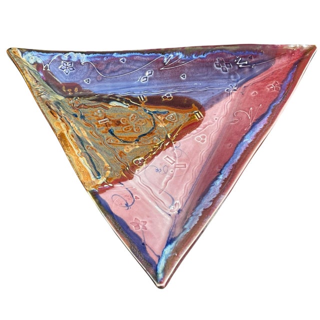 Late 20th Century Vintage Oversized Signed Studio Art Pottery Centerpiece For Sale - Image 5 of 10