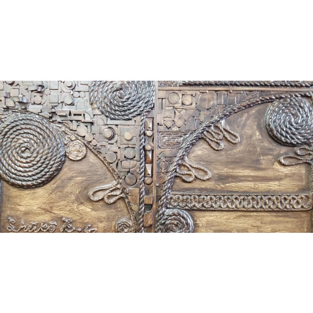 Brutalist Shuko Kobayashi Mid-Century Modern Brutalist Wall Art For Sale - Image 3 of 11