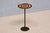 Wood Danish Cabinetmaker Bronze Pedestal Table with Radial Marquetry Top, 1950 For Sale - Image 7 of 11