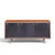 George Nelson for Herman Miller 8000 Series Mid Century Walnut Sliding Door Credenza This credenza measures: 52.75 wide x...