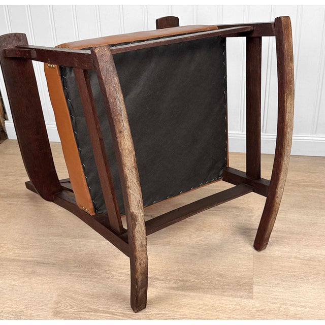 Antique Arts & Crafts Quartersawn Oak Rocking Chair For Sale - Image 15 of 15