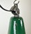 Green Industrial Green Enamel Factory Lamp with Cast Iron Top, 1960s For Sale - Image 8 of 17