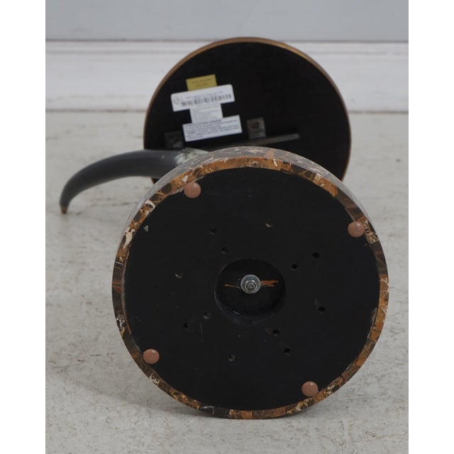 Maitland Smith Burl Wood Horn Occasional Table For Sale - Image 10 of 11