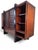South Cone Vintage Modern Mahogany Media Console With Sliding Woven Doors by South Cone For Sale - Image 4 of 8