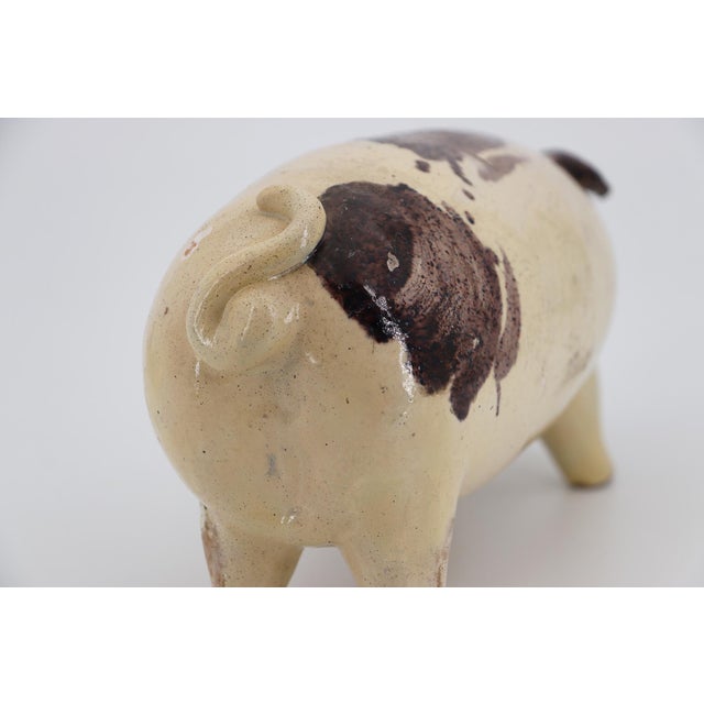 19th Century Glazed Earthenware Large Piggy Bank, Danish For Sale - Image 12 of 18