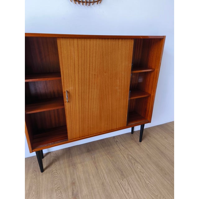 Brown Mid-Century Modern Minimalist Bookcase, 1970 For Sale - Image 8 of 18