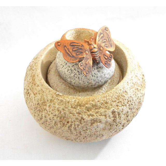 Stone Rock Cairn Water Fountain Chairish