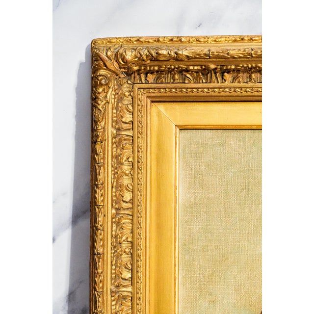 Wonderful Antique Oil Painting of Horse Signed Equestrian Portrait in Gilt Gesso Frame English Country Art For Sale - Image 10 of 13