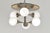 Pendant Light with Opaque Glass Balls, Germany, 1960s For Sale - Image 4 of 10