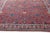 One-of-a-Kind Antique Persian Tehran Botanic Red, Blue Handmade Wool Rug For Sale - Image 9 of 9