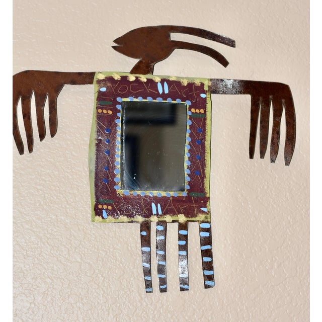 Bill & Marcia Finks Primitive Twig Signed Metal Wall Decor Folk Art "East Wind” Enhance your collection with this...