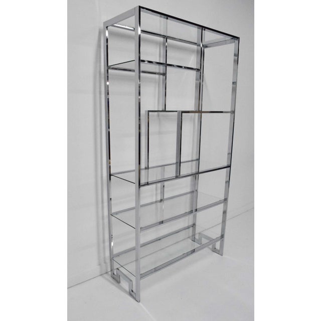 Mid 20th Century Chrome and Glass Etagere Attributed to Design Institute of America For Sale In Dallas - Image 6 of 9