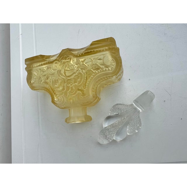 Elevate your fragrance collection with our ART DECO Yellow Crystal Perfume Bottle, a true embodiment of art and elegance....