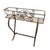 1950s Mid-Century Wroght Iron Scrolling Trestle Style Elevated Planter Stand For Sale - Image 5 of 6
