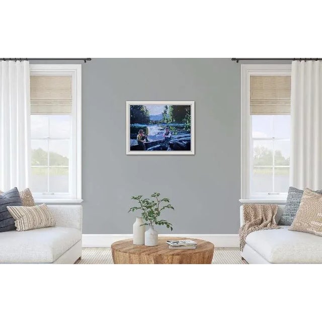 Fishermen, Contemporary Impressionist Oil Painting For Sale In Reno/Lake Tahoe - Image 6 of 7