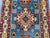 2000 - 2009 Blue and Burgundy Kazak Wool Runner Rug, Tribal Hallway Rug, 2'9" X 13'1" For Sale - Image 5 of 15