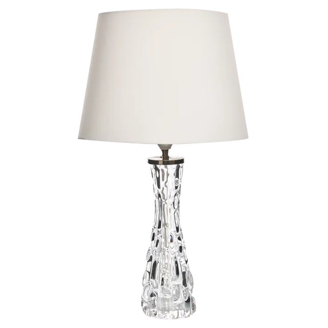 Table Lamp by Carl Fagerlund for Orrefors, Sweden, 1960s For Sale