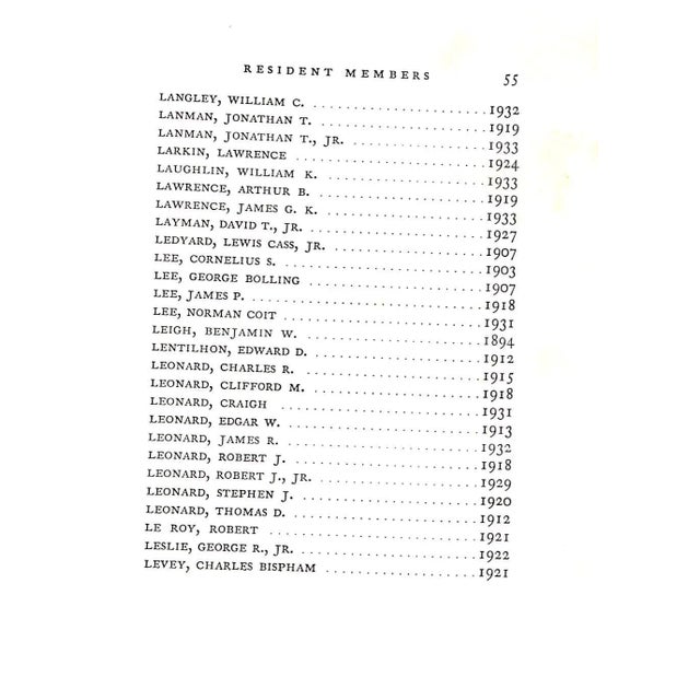 "Racquet and Tennis Club Book for 1933" For Sale - Image 9 of 13