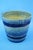 Blue 20th Century Futurist Ceramic Cachepot Vase by Nicolaj Diulgheroff for MGA Albisola Savona, Italy., 1920s For Sale - Image 8 of 18