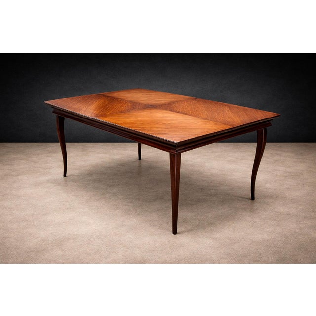 1960s 3 in 1 Extendable Dining Table in Caviuna Hardwood, Brazil, 1960s For Sale - Image 5 of 11