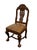 Chippendale Late 20th Century Dutch Chippendale Style Carved Fruitwood & Leather Dining Chairs — Set of 4 For Sale - Image 3 of 10