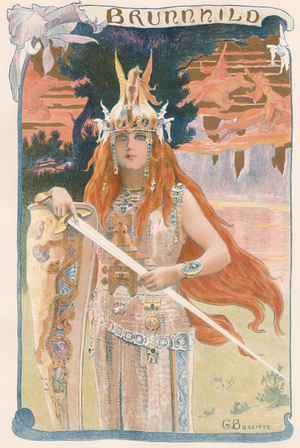 Gaston Bussière, Brunnhild, 1898, Lithograph on Paper