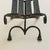 Metal Vintage Spanish Brutalist Wrought Iron + Tooled Leather Folding Stool For Sale - Image 7 of 18