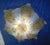 Glass 1960s Italian Clear and Amber Graniglia Murano Flush Mount For Sale - Image 7 of 9