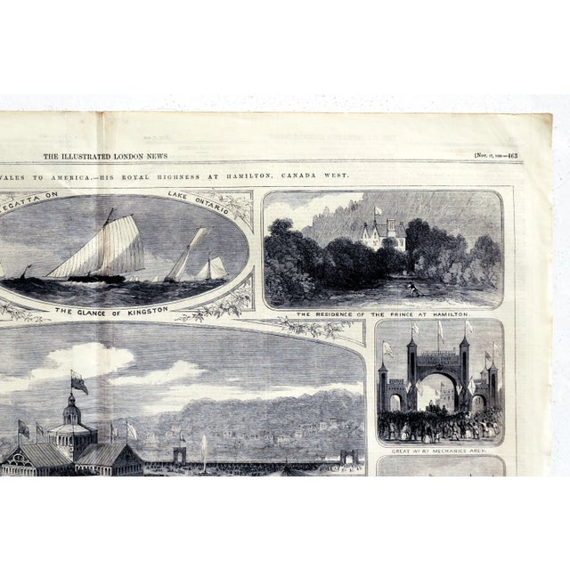 1860 English Newspaper - the Illustrated London News, Nov 17 1860 (Recto-Verso, Black and White) For Sale - Image 6 of 9