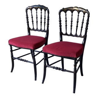 Napoleon III Charivari Chairs, Set of 2 For Sale