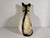 Antique Folk Art Chalkware Spotted Tabby Cat Figurine For Sale - Image 6 of 10
