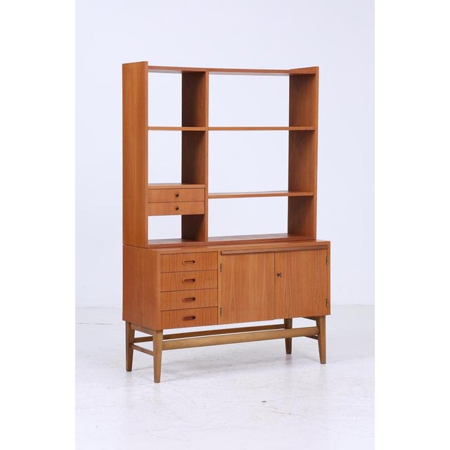 Mid-Century Bookcase with Sliding Doors, 1960s For Sale - Image 3 of 11