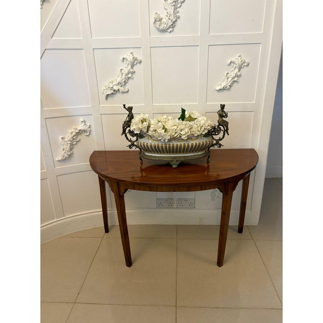 Antique George III Figured Mahogany Console Tables, 1790, Set of 2 For Sale - Image 13 of 18