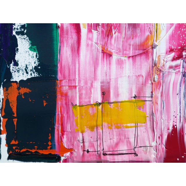 One-of-a-Kind Abstract Oil Paintings - Diptych / Cy Twombly / Robert Motherwell For Sale - Image 10 of 12